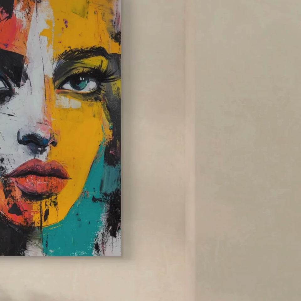 COLORSTARE - Blick in Splittern - Leinwand