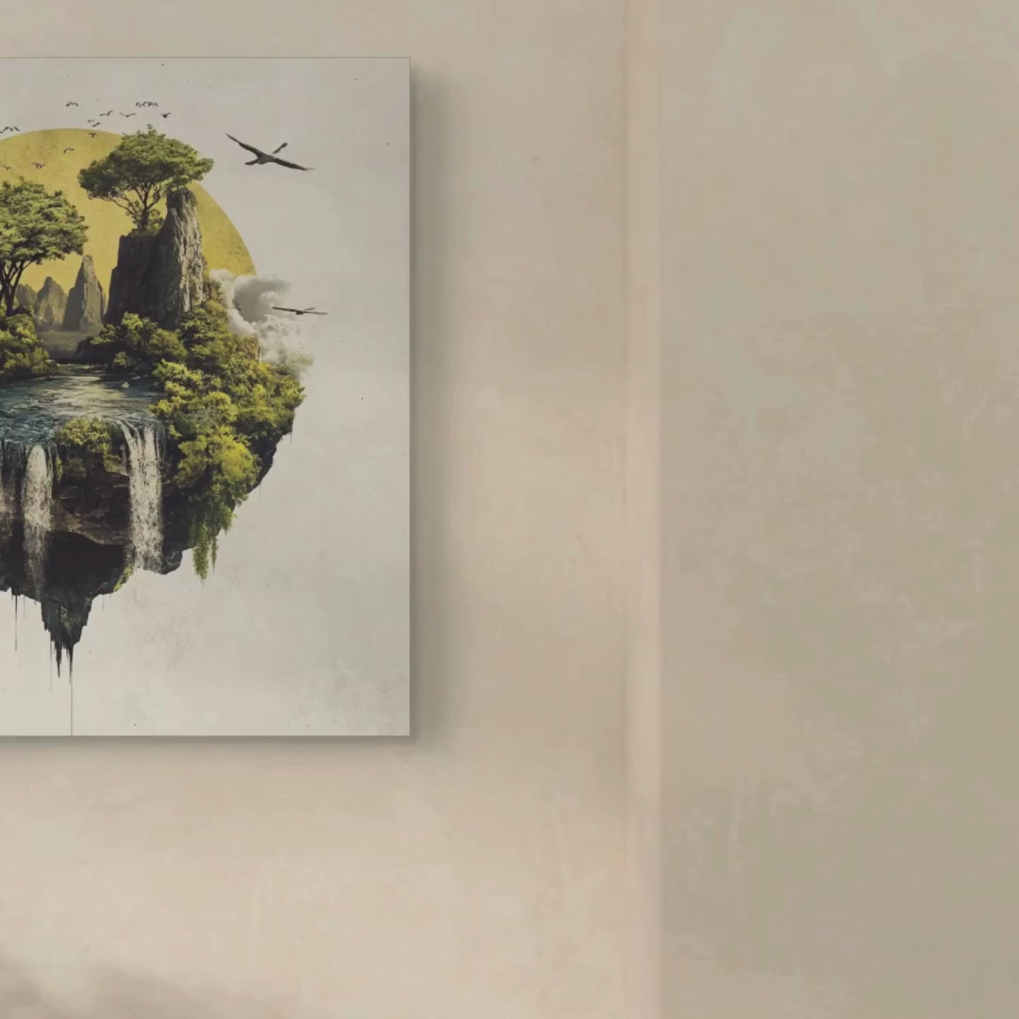 ISLE OF STILLNESS – Wo Erde fliegt - Leinwand