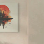 WALD IN FLAMMEN – Natur im Spiegel der Stille - Leinwand