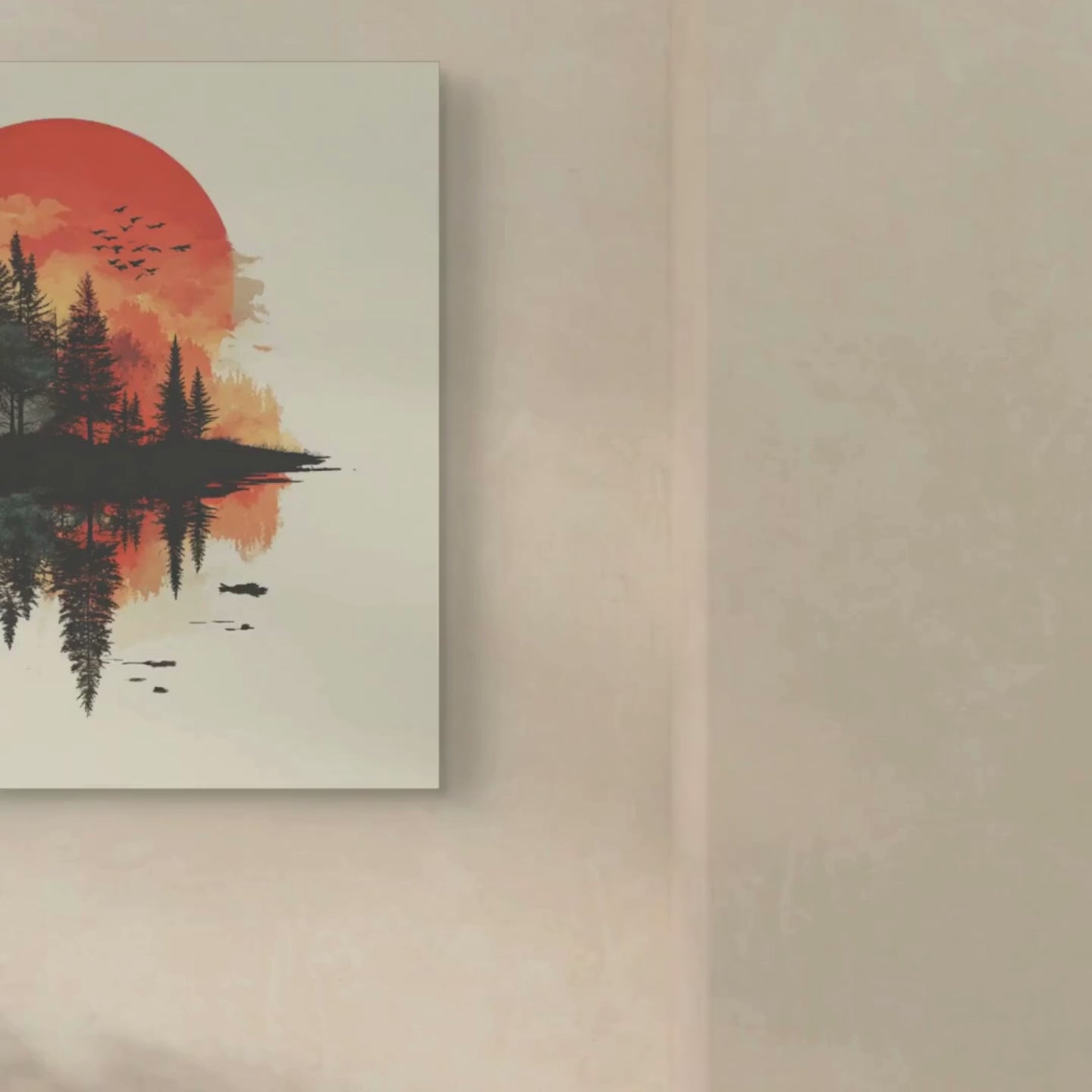 WALD IN FLAMMEN – Natur im Spiegel der Stille - Leinwand