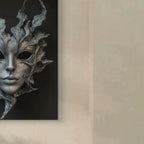SILVER SHADE – Maske der Stille - Leinwand