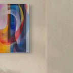 FARBTANZ – Transparente Schichten in lebendiger Harmonie - Leinwand