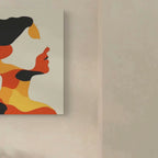 SHE SHAPES – In Farbe geformt - Leinwand